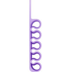 Hurtel Silicone office organizer - purple - (Silicone Desktop Hub Cable Winder Organizer lilac)