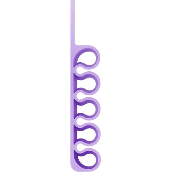 Hurtel Silicone office organizer - purple - (Silicone Desktop Hub Cable Winder Organizer lilac)