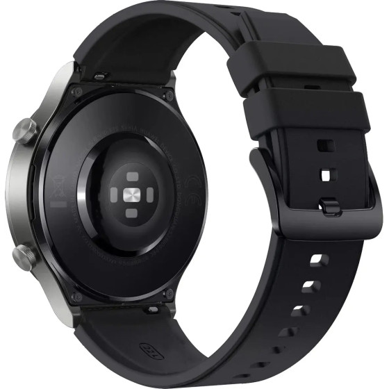 Hurtel Silicone Strap for Huawei Watch GT 2/3/4/2 Pro/3 Pro/4 Pro/GT 2e 46mm - Black