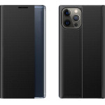 Hurtel Sleep Case Bookcase Type Case with Smart Window for iPhone 13 Pro black - (New Sleep Case iPhone 13 Pro 6,1 Black)