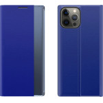 Hurtel Sleep Case Bookcase Type Case with Smart Window for iPhone 13 Pro Max blue - (New Sleep Case iPhone 13 Pro Max 6,7 Blue)