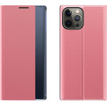 Hurtel Sleep Case Bookcase Type Case with Smart Window for iPhone 13 Pro Max pink - (New Sleep Case iPhone 13 Pro Max 6,7 Pink)