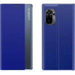 Hurtel Sleep Case Bookcase Type Case with Smart Window for Xiaomi Redmi K40 Pro+ / K40 Pro / K40 / Poco F3 blue - (New Sleep Case Xiaomi POCO F3/Redmi K40 Blue)