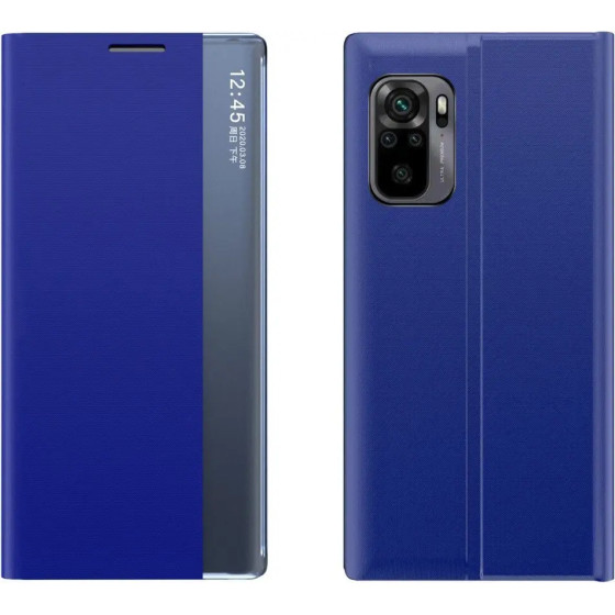 Hurtel Sleep Case Bookcase Type Case with Smart Window for Xiaomi Redmi K40 Pro+ / K40 Pro / K40 / Poco F3 blue - (New Sleep Case Xiaomi POCO F3/Redmi K40 Blue)