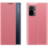 Hurtel Sleep Case Bookcase Type Case with Smart Window for Xiaomi Redmi K40 Pro+ / K40 Pro / K40 / Poco F3 pink - (New Sleep Case Xiaomi POCO F3/Redmi K40 Pink)