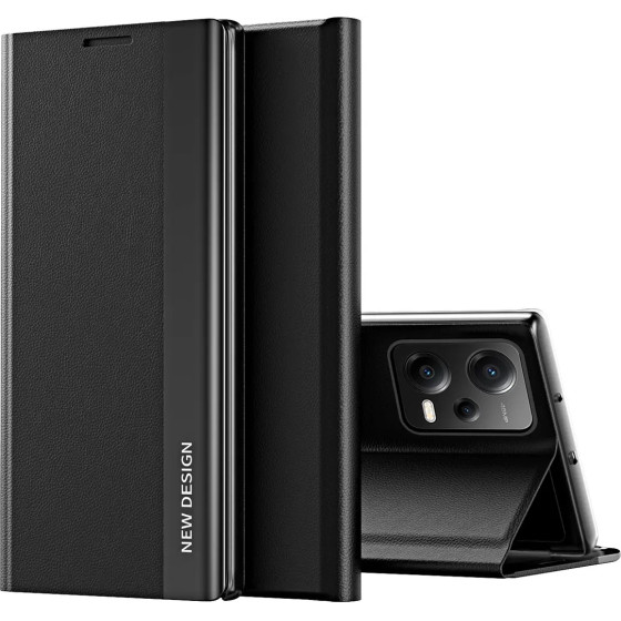 Hurtel Sleep Case Pro case for Xiaomi Redmi Note 12 5G / Poco X5 5G with flip stand black - (Sleep Case Pro Xiaomi Poco X5/Redmi Note 12 5G Black)