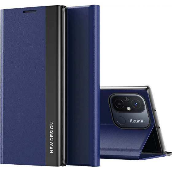 Hurtel Sleep Case Pro case for Xiaomi Redmi Note 12 Pro+ with flip stand blue - (Sleep Case Pro Xiaomi Redmi Note 12 Pro + Blue)
