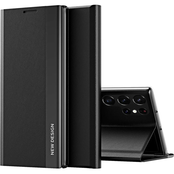 Hurtel Sleep Case Pro Samsung Galaxy S25 Ultra Case with Flip and Stand - Black - (Sleep Case Pro Samsung Galaxy S25 Ultra Black)