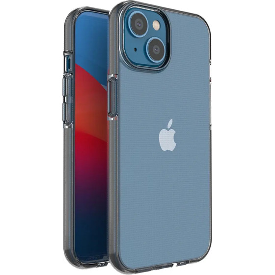 Hurtel Spring Case case for iPhone 14 silicone case with a frame black - (Spring Case IPHONE 14 BLACK)