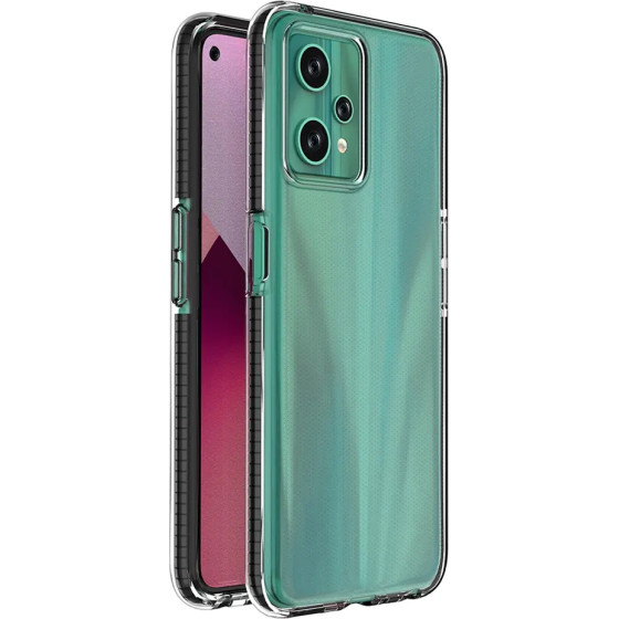 Hurtel Spring Case case for Realme 9 Pro silicone cover with frame black - (Spring Case Realme 9 Pro Black)