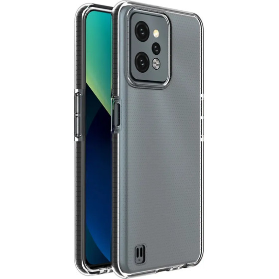 Hurtel Spring Case case for Realme C31 silicone cover with frame black - (Spring Case Realme C31 Black)