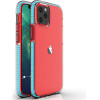 Hurtel Spring Case clear TPU gel protective cover with colorful frame for iPhone 13 mini light blue - (Spring Case iPhone 13 Mini 5,4 Light Blue)