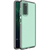 Hurtel Spring Case clear TPU gel protective cover with colorful frame for Samsung Galaxy A72 4G black - (Spring Case Samsung A72 4G/5G Black)