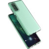 Hurtel Spring Case clear TPU gel protective cover with colorful frame for Samsung Galaxy A72 4G light pink - (Spring Case Samsung A72 4G/5G Light Pink)