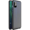 Hurtel Spring Case clear TPU gel protective cover with colorful frame for Xiaomi Redmi Note 10 5G / Poco M3 Pro black - (Spring Case Xiaomi Redmi Note 10 5G / POCO M3 PRO Black)