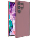 Hurtel Spring Case cover gel cover with colored frame for Samsung Galaxy S22 Ultra light pink - (Spring Case Samsung S22 Ultra Light Pink)