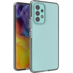 Hurtel Spring Case cover gel TPU cover with colored frame for Samsung Galaxy A73 black - (Spring Case Samsung A73 Black)