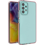 Hurtel Spring Case cover gel TPU cover with colored frame for Samsung Galaxy A73 light pink - (Spring Case Samsung A73 Light Pink)
