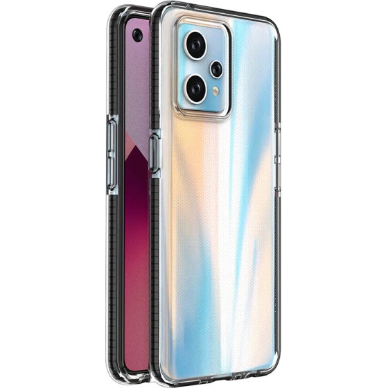 Hurtel Spring Case for Realme 9 Pro+ / Realme 9 silicone cover with frame black - (Spring Case Realme 9 Pro+/Realme 9 Black)