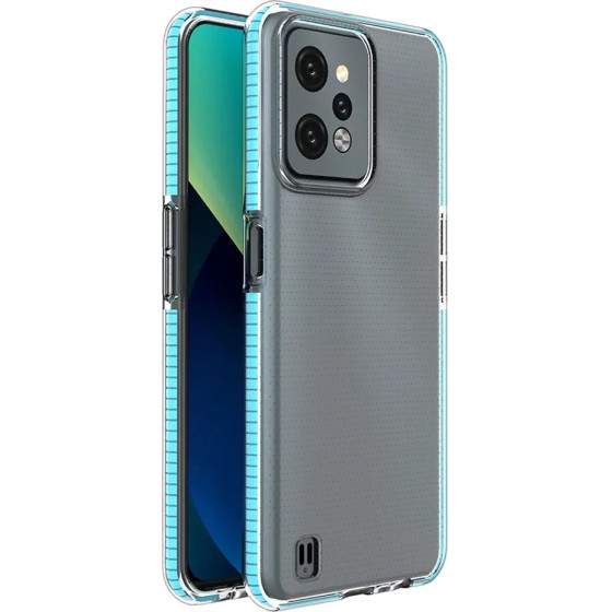 Hurtel Spring Case for Realme C31 silicone cover with frame light blue - (Spring Case Realme C31 Light Blue)