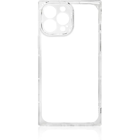Hurtel Square Clear Case Cover for Samsung Galaxy A12 5G Transparent Gel Cover - (Square Clear Case Sam A12 5G TRANSPARENT)