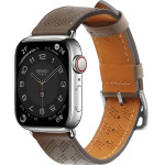 Hurtel Strap Leather leather strap Apple Watch SE, 9, 8, 7, 6, 5, 4, 3, 2, 1 (41, 40, 38 mm) band bracelet dark brown - (Strap Leather second level genuine leather Apple Watch 38/40/41 Dark Brown)