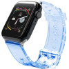 Hurtel Strap Light replacement band strap for Watch 6 / 5 / 4 / 3 / 2 / SE (40mm / 38mm) blue - (Strap Light Apple iWatch 2/3/4/5/6/SE 38/40 Blue)