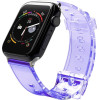 Hurtel Strap Light replacement band strap for Watch 6 / 5 / 4 / 3 / 2 / SE (40mm / 38mm) purple - (Strap Light Apple iWatch 2/3/4/5/6/SE 38/40 Purple)
