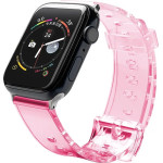 Hurtel Strap Light replacement band strap for Watch 6 / 5 / 4 / 3 / 2 / SE (40mm / 38mm) red - (Strap Light Apple iWatch 2/3/4/5/6/SE 38/40 Red)