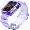 Hurtel Strap Light Set replacement band strap case for Watch 3 38mm / Watch 2 38mm purple - (Strap Light Set Apple iWatch 2/3/4/5/6/SE 38 Purple)