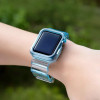 Hurtel Strap Light Set replacement band strap case for Watch 6 40mm / Watch 5 40mm / Watch 4 40mm / Watch SE 40mm blue - (Strap Light Set Apple iWatch 2/3/4/5/6/SE 40 Blue)