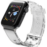 Hurtel Strap Light Silicone Wristband Strap Bracelet Watch Bracelet Watch 6/5/4/3/2 (44mm / 42mm) Black - (Strap Light Apple iWatch 2/3/4/5/6/SE 42/44 Black)