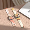 Hurtel Strap Moro Band for Apple Watch 9 / 8 / 7 / 6 / SE / 5 / 4 / 3 / 2 (41mm / 40mm / 38mm) Silicone Strap Watch Bracelet Pattern 1 - (Moro Strap Apple iWatch 38/40 Color 1)