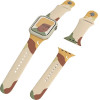 Hurtel Strap Moro Band for Apple Watch Ultra / 9 / 8 / 7 / 6 / SE / 5 / 4 / 3 / 2 (49mm / 45mm / 44mm / 42mm) Silicone Strap Watch Bracelet Pattern 1 - (Moro Strap Apple iWatch 42/44 Color 1)