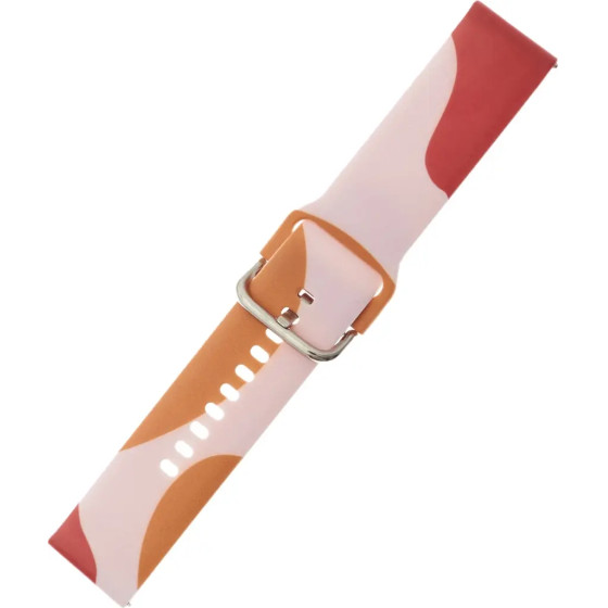 Hurtel Strap Moro Band For Samsung Galaxy Watch 46mm Silicone Strap Watch Bracelet Pattern 12 - (Moro Strap Samsung Watch 22mm Color 12)