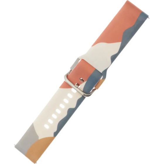 Hurtel Strap Moro Band For Samsung Galaxy Watch 46mm Silicone Strap Watch Bracelet Pattern 15 - (Moro Strap Samsung Watch 22mm Color 15)