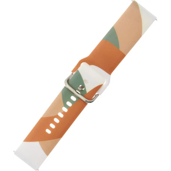 Hurtel Strap Moro Band For Samsung Galaxy Watch 46mm Silicone Strap Watch Bracelet Pattern 3 - (Moro Strap Samsung Watch 22mm Color 3)