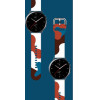 Hurtel Strap Moro Band For Samsung Galaxy Watch 46mm Silicone Strap Watch Bracelet Pattern 8 - (Moro Strap Samsung Watch 22mm Color 8)