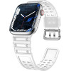 Hurtel Strap Triple Protection Apple Watch SE Band, 9, 8, 7, 6, 5, 4, 3, 2, 1 (41, 40, 38 mm) Band Bracelet Transparent - (Strap Triple Protection Apple Watch 38/40/41 FROSTED)