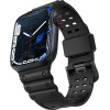 Hurtel Strap Triple Protection Apple Watch SE strap, 9, 8, 7, 6, 5, 4, 3, 2, 1 (41, 40, 38 mm) band bracelet black - (Strap Triple Protection Apple Watch 38/40/41 BLACK)