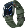 Hurtel Strap Triple Protection Apple Watch SE strap, 9, 8, 7, 6, 5, 4, 3, 2, 1 (41, 40, 38 mm) band bracelet green - (Strap Triple Protection Apple Watch 38/40/41 MILITARY GREEN)