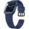Hurtel Strap Triple Protection Apple Watch SE strap, 9, 8, 7, 6, 5, 4, 3, 2, 1 (41, 40, 38 mm) band bracelet navy blue - (Strap Triple Protection Apple Watch 38/40/41 NAVY BLUE)