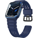 Hurtel Strap Triple Protection Apple Watch SE strap, 9, 8, 7, 6, 5, 4, 3, 2, 1 (41, 40, 38 mm) band bracelet navy blue - (Strap Triple Protection Apple Watch 38/40/41 NAVY BLUE)