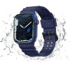 Hurtel Strap Triple Protection Apple Watch SE strap, 9, 8, 7, 6, 5, 4, 3, 2, 1 (41, 40, 38 mm) band bracelet navy blue - (Strap Triple Protection Apple Watch 38/40/41 NAVY BLUE)