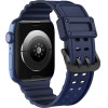 Hurtel Strap Triple Protection Apple Watch SE strap, 9, 8, 7, 6, 5, 4, 3, 2, 1 (41, 40, 38 mm) band bracelet navy blue - (Strap Triple Protection Apple Watch 38/40/41 NAVY BLUE)