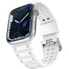 Hurtel Strap Triple Protection Apple Watch SE strap, 9, 8, 7, 6, 5, 4, 3, 2, 1 (41, 40, 38 mm) band bracelet white - (Strap Triple Protection Apple Watch 38/40/41 CLOUD WHITE)