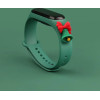 Hurtel Strap Xmas Wristband for Xiaomi Mi Band 4 / Mi Band 3 Christmas Silicone Strap Bracelet Dark Green (Bell) - (Strap Xmas Xiaomi Mi Band 3 / 4 Dark Green Bell)