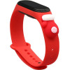 Hurtel Strap Xmas Wristband for Xiaomi Mi Band 4 / Mi Band 3 Christmas Silicone Strap Bracelet Red (Glove) - (Strap Xmas Xiaomi Mi Band 3 / 4 Red Glove)