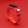 Hurtel Strap Xmas Wristband for Xiaomi Mi Band 4 / Mi Band 3 Christmas Silicone Strap Bracelet Red (Sock) - (Strap Xmas Xiaomi Mi Band 3 / 4 Red Sock)