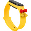 Hurtel Strap Xmas Wristband for Xiaomi Mi Band 4 / Mi Band 3 Christmas Silicone Strap Bracelet Yellow (bells) - (Strap Xmas Xiaomi Mi Band 3 / 4 Yellow Bells)